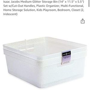 Sparkle bin / box glitter organizer
